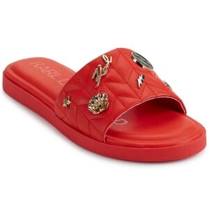 Karl Lagerfeld Carenza Studded Slide Sandals